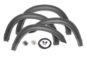 Ram 2500 Fender Flares - Rough Country - Pocket - Diamond Black - '11-'18